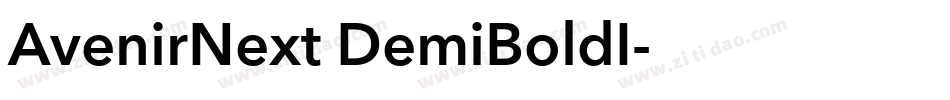 AvenirNext DemiBoldI字体转换